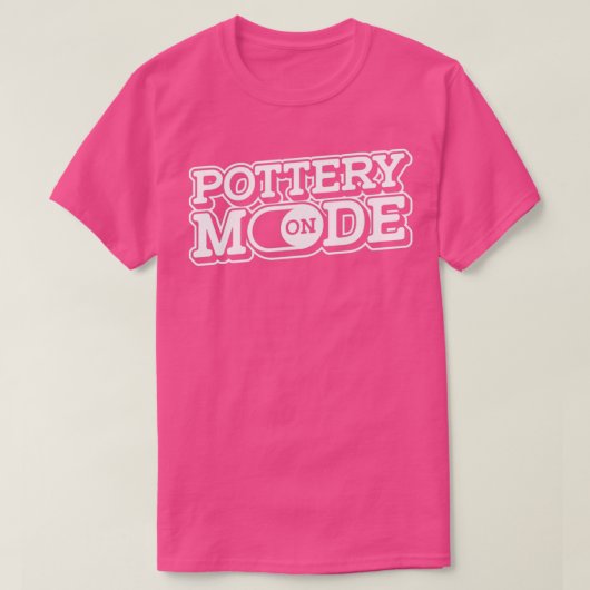 陶器様式オン陶器工芸ポットポット Tシャツ (デザイン正面)