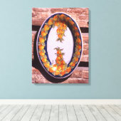 陶器用食器ポスター キャンバスプリント (インサイチュ (ウッドフロア))