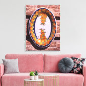 陶器用食器ポスター キャンバスプリント (インサイチュ (リビング))