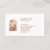 陶器花瓶セラミックス内装ホームデコール 名刺 (裏面)