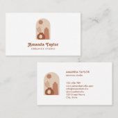 陶器花瓶セラミックス内装ホームデコール 名刺 (正面/裏面)