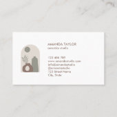 陶器花瓶モダンインテリアデザインホームデコル 名刺 (裏面)