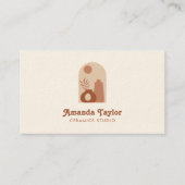 陶器花瓶モダンインテリアデザインホームデコル 名刺 (正面)