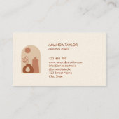 陶器花瓶モダンインテリアデザインホームデコル 名刺 (裏面)