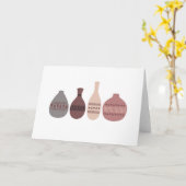 陶器製のジャグ カード (黄色い花)