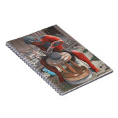 陶器車輪を使った鬼ファンタジー螺旋手帳 ノートブック (右側)