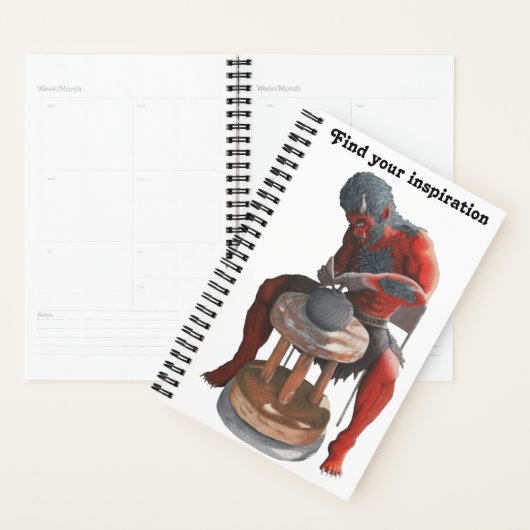 陶器車輪を用いた鬼ろくろファンタジープランナー プランナー手帳 (ディスプレー)