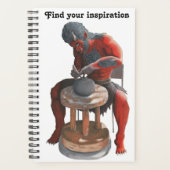 陶器車輪を用いた鬼ろくろファンタジープランナー プランナー手帳 (正面)