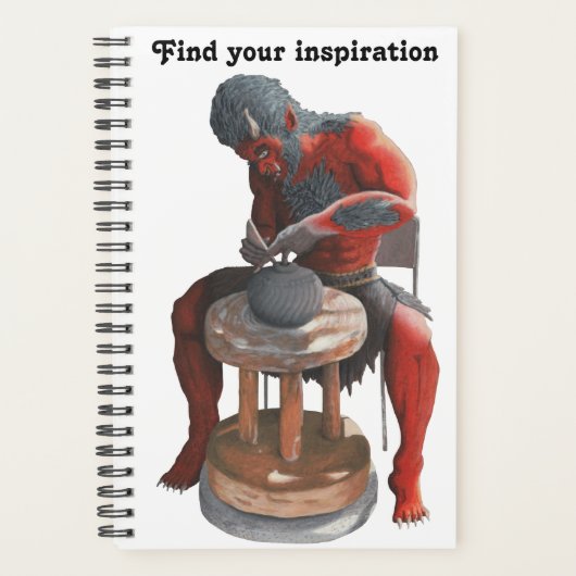 陶器車輪を用いた鬼ろくろファンタジープランナー プランナー手帳 (正面)