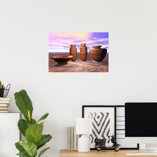 陶器 ポスター (ホームオフィス)
