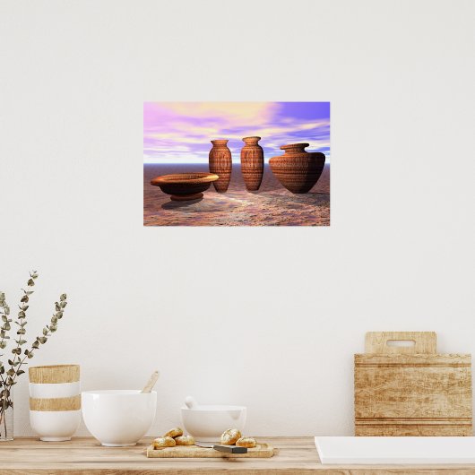 陶器 ポスター (キッチン)