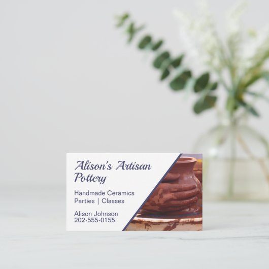 陶器 名刺 (スタンド正面)