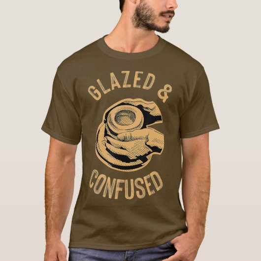 陶工おもしろい陶器釉薬と混乱 Tシャツ (正面)