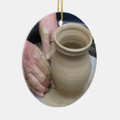 陶工と粘土 セラミックオーナメント (右)