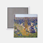 陶板釉陶磁器瓦パネルイスファハン マグネット (正面/裏面)