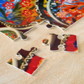 陶磁カラフル器装飾陶磁器 ジグソーパズル (側面)