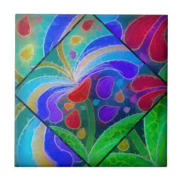 陶磁器のアクセントのタイル タイル