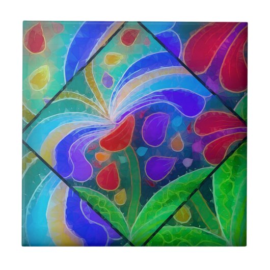 陶磁器のアクセントのタイル タイル (正面)