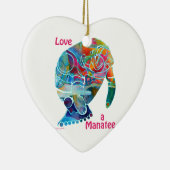 陶磁器のオーナメント愛マナティー セラミックオーナメント (右)