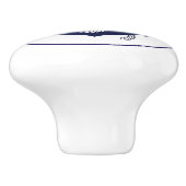 陶磁器のキャビネットのノブいかり セラミックノブ (側面)