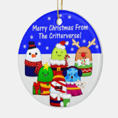 陶磁器のクリスマスのオーナメント セラミックオーナメント (左)