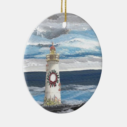 陶磁器のクリスマスオーナメント セラミックオーナメント (右)