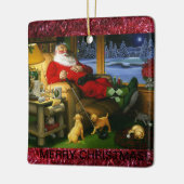 陶磁器のゴルフテーマのクリスマスのオーナメント セラミックオーナメント (左)