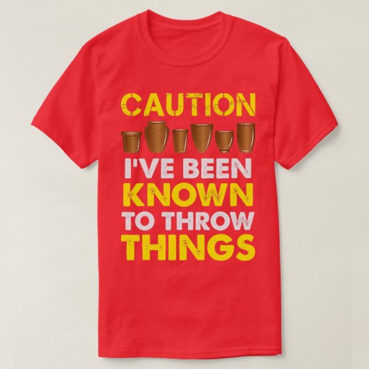 陶磁器のシャツの贈り物 Tシャツ (デザイン正面)