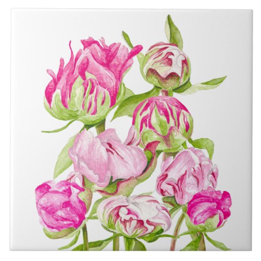 陶磁器のタイルに願い タイル (正面)