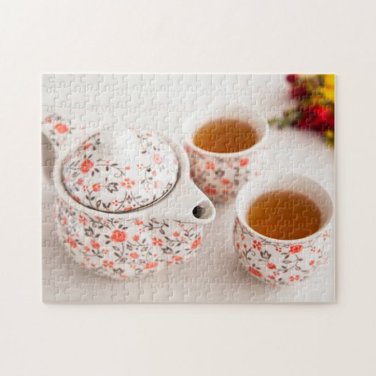 陶磁器のティーセット ジグソーパズル (横)