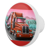 陶磁器のドア・ノブの18の荷車引きの貨物トラック セラミックノブ (右)