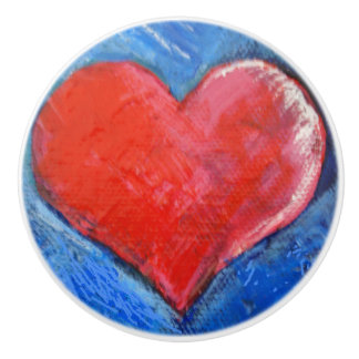 陶磁器のノブのハート セラミックノブ