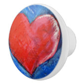 陶磁器のノブのハート セラミックノブ (右)