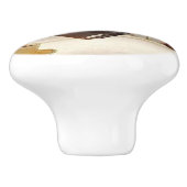 陶磁器のノブの***の雄ん鶏落書きのコーヒー セラミックノブ (側面)