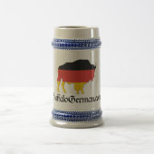 陶磁器のバイソンビールステイン ビールジョッキ (中央)