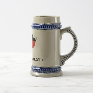 陶磁器のバイソンビールステイン ビールジョッキ