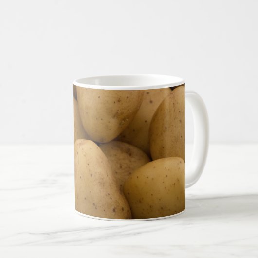 陶磁器のポテトのマグかコップ コーヒーマグカップ (正面右)