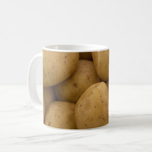 陶磁器のポテトのマグかコップ コーヒーマグカップ (正面左)
