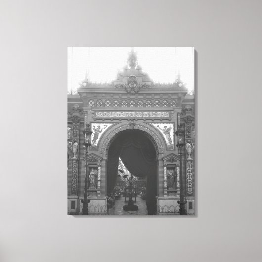 陶磁器のポルティコ キャンバスプリント (正面)