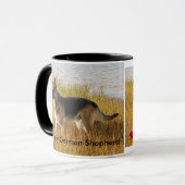 陶磁器のマグの純粋な繁殖させたジャーマン・シェパードの写真 マグカップ (正面左)
