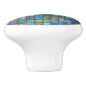 陶磁器の光沢がある多彩なタイル セラミックノブ (側面)