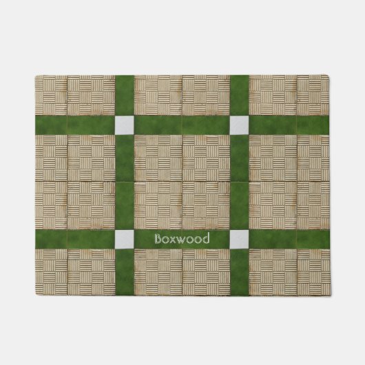 陶磁器の具体的なタイル地中海のなパターン名前 ドアマット (正面)