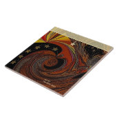 陶磁器の写真タイル「魔法使い」 タイル (側面)