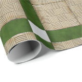 陶磁器の地中海のなタイルの緑の灰色 ラッピングペーパー (ロールコーナー)