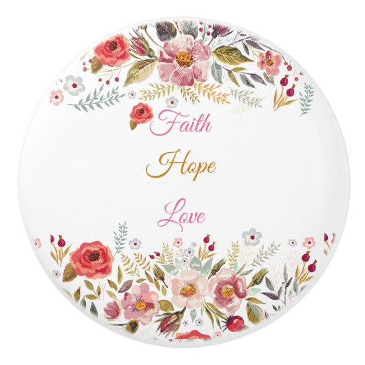 陶磁器の引きのノブ セラミックノブ (正面)