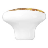 陶磁器の引き出し取っ手 - 冬のくま セラミックノブ (側面)