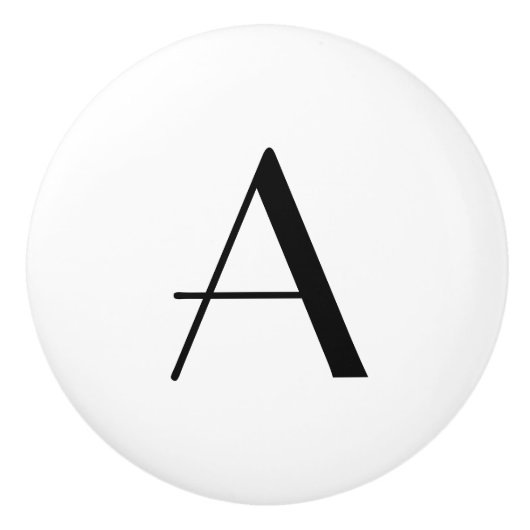 陶磁器の手紙のノブのフランス語 セラミックノブ (正面)