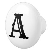 陶磁器の手紙のノブの古い西 セラミックノブ (右)