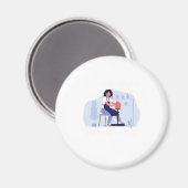 陶磁器の贈り物を投げる マグネット (正面/裏面)