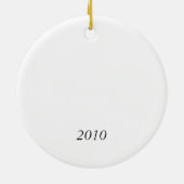 陶磁器の"信頼希望及び愛"木のオーナメント セラミックオーナメント (裏面)